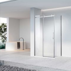 Душевой уголок Vincea Como-N, 1500х800 мм (габариты площадки), хром, стекло прозрачное VSR-4CN8015CL