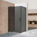 Душевой уголок Vincea Extra  800/900х900 мм (габариты площадки), черный, стекло тонированное VSR-1E809090CGB
