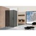 Душевой уголок Vincea Extra  800/900х900 мм (габариты площадки), черный, стекло тонированное VSR-1E809090CGB