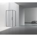 Душевой уголок Vincea Slim 8 мм, 900х900 мм (габариты площадки),  вороненая сталь, стекло прозрачное VSR-4SLP9090CLGM