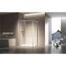 Душевой уголок Vincea Slim 8 мм, 1100х800 мм (габариты площадки),  хром, стекло прозрачное VSR-6SL8011CL
