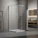 Душевой уголок Vincea (Винчея) Slim 8 мм, 1000х900 мм (габариты площадки) , хром, стекло прозрачное VSS-6SL9010CL