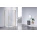 Душевой уголок Vincea Slim-N, 1300х900 мм (габариты площадки), брашированное золото, стекло прозрачное VSR-4SN9013CLG
