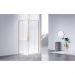 Душевой уголок Vincea Slim-N, 1000х800 мм (габариты площадки),  брашированное золото, стекло прозрачное VSS-4SN8010CLG
