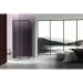 Душевой уголок Vincea Slim-N, 900х900 мм (габариты площадки),  черный, стекло тонированное VSS-4SN900CGB