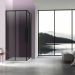 Душевой уголок Vincea Slim-N, 900х900 мм (габариты площадки),  черный, стекло тонированное VSS-4SN900CGB