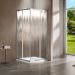 Душевой уголок Vincea (Винчея) Garda VSS-1G8090CH, 900х800 мм (габариты площадки) хром, стекло шиншилла