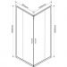 Душевой уголок Vincea (Винчея) Garda VSS-1G8010CL, 1000х800 мм (габариты площадки) хром, стекло прозрачное