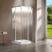 Душевой уголок Vincea (Винчея) Garda VSS-1G8010CH, 1000х800 мм (габариты площадки) хром, стекло шиншилла
