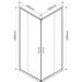 Душевой уголок Vincea (Винчея) Garda VSS-1G9010CL, 1000х900 мм (габариты площадки) хром, стекло прозрачное