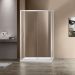 Душевой уголок Vincea Garda VSR-1G9013CL, 1300х900 мм (габариты площадки) хром, стекло прозрачное