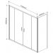 Душевой уголок Vincea Garda VSR-1G21017CL, 1700х1000 мм (габариты площадки) хром, стекло прозрачное