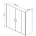 Душевой уголок Vincea Garda VSR-1G29018CL, 1800х900 мм (габариты площадки) хром, стекло прозрачное