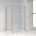 Душевой уголок Vincea (Винчея) Orta VSR-1O8010CL, 1000х800 мм (габариты площадки) хром, стекло прозрачное