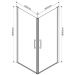 Душевой уголок Vincea (Винчея) Orta VSS-1O9090CL, 900х900 мм (габариты площадки) хром, стекло прозрачное