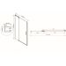 Душевая дверь Vincea Extra VDP-1E1011CGB 1000/110х200 черный стекло тонированное