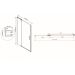 Душевая дверь Vincea (Винчея) Extra VDP-1E1011CLB 1000/1101х2000 черный стекло прозрачное