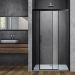 Душевая дверь Vincea Soft VDS-3SO120CLB 120х195 черный стекло прозрачное