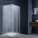 Душевой уголок Vincea (Винчея) Alhpa 1000х1000 мм (габариты площадки) хром стекло текстурное VSS-3AL100MT