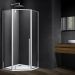Душевой уголок Vincea (Винчея) Penta 1000х1000 мм (габариты площадки) хром стекло прозрачное VSP-3P100CL