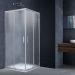 Душевой уголок Vincea (Винчея) Rapid 800/900х800/900 мм (габариты площадки) хром стекло текстурное VSS-3R80/90MT