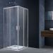 Душевой уголок Vincea (Винчея) Rapid 900/1000х900/1000 мм (габариты площадки) хром стекло прозрачное VSS-3R90/10CL