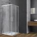 Душевой уголок Vincea (Винчея) Soft 900х900 мм (габариты площадки) хром стекло прозрачное VSS-3SO900CL