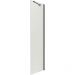 Боковая стенка Vincea (Винчея) Extra VSG-1E900CLB 90х200 черный стекло прозрачное