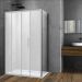 Боковая стенка Vincea (Винчея) Soft VSG-3SO900CLB 90х195 черный стекло прозрачное