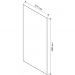 Стекло для душевой перегородки Vincea Walk-In VSG-1W110CL 110х200 стекло прозрачное