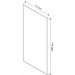 Стекло для душевой перегородки Vincea (Винчея) Walk-In VSG-1W800MR 80х200 стекло зеркальное