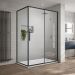 Душевой уголок Vincea (Винчея) Slim-U 1200х900 мм (габариты площадки) стекло прозрачное VSR-2SU9012CLB