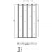 Душевая шторка на ванну Vincea (Винчея) VSB-31100CL, 1000х1400, хром, стекло прозрачное