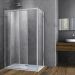 Душевой уголок Vincea (Винчея) Soft VSR-3SO8016CL 800х1600 мм (габариты площадки) хром, стекло прозрачное