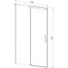 Душевая дверь Vincea Dice VDS-4D150CLB, 1500, черный, стекло прозрачное
