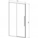 Душевая дверь Vincea Slim-N VDS-4SN110CL, 1100, хром, стекло прозрачное