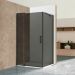 Душевой уголок Vincea (Винчея) Extra VSR-1E111280CGB, 1100/1200х800 мм (габариты площадки) черный, стекло тонированное