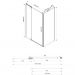 Душевой уголок Vincea (Винчея) Extra VSR-1E111280CLB, 1100/1200х800 мм (габариты площадки) черный, стекло прозрачное