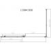 Душевой уголок Vincea (Винчея) Slim-N VSR-4SN8011CLB, 1100х800 мм (габариты площадки) черный, стекло прозрачное