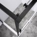 Душевой уголок Vincea (Винчея) Slim-N VSR-4SN8011CLB, 1100х800 мм (габариты площадки) черный, стекло прозрачное