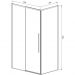 Душевой уголок Vincea Slim-N VSR-4SN8013CLB, 1300х800 мм (габариты площадки) черный, стекло прозрачное