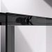 Душевой уголок Vincea Slim-N VSR-4SN9011CLB, 1100х900 мм (габариты площадки) черный, стекло прозрачное