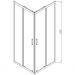 Душевой уголок Vincea (Винчея) Alpha VSS-3AL900CLB, 900х900 мм (габариты площадки) черный, стекло прозрачное
