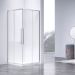 Душевой уголок Vincea (Винчея) Slim-N VSS-4SN9010CL, 1000х900 мм (габариты площадки) хром, стекло прозрачное