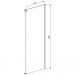 Боковая панель Vincea (Винчея) Slim Soft VSG-1SS900CLG, брашированное золото, стекло прозрачное