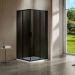 Дверь для душевого уголка Vincea Garda VHC-1G120CGB, черный, стекло тонированное