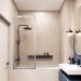 Душевая шторка Veconi Palau PL85-60-01-C7 60х150 см профиль хром, стекло прозрачное