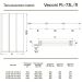 Стеклянная шторка на ванну Veconi Palau PL73BL-90-01-19C4 профиль матовый черный, 900х1500 мм стекло прозрачное