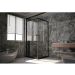 1/2 Душевого угла Veconi (Векони) Premium Trento PTC-20B PTC20-B-110-01-C4 1100х2000 мм черный мат. стекло прозрачное 8 мм