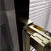 Боковая панель Veconi Premium Trento SP-30G SP30-G-80-01-C4 Стекло прозрачное 800х2000х8 мм золото браш